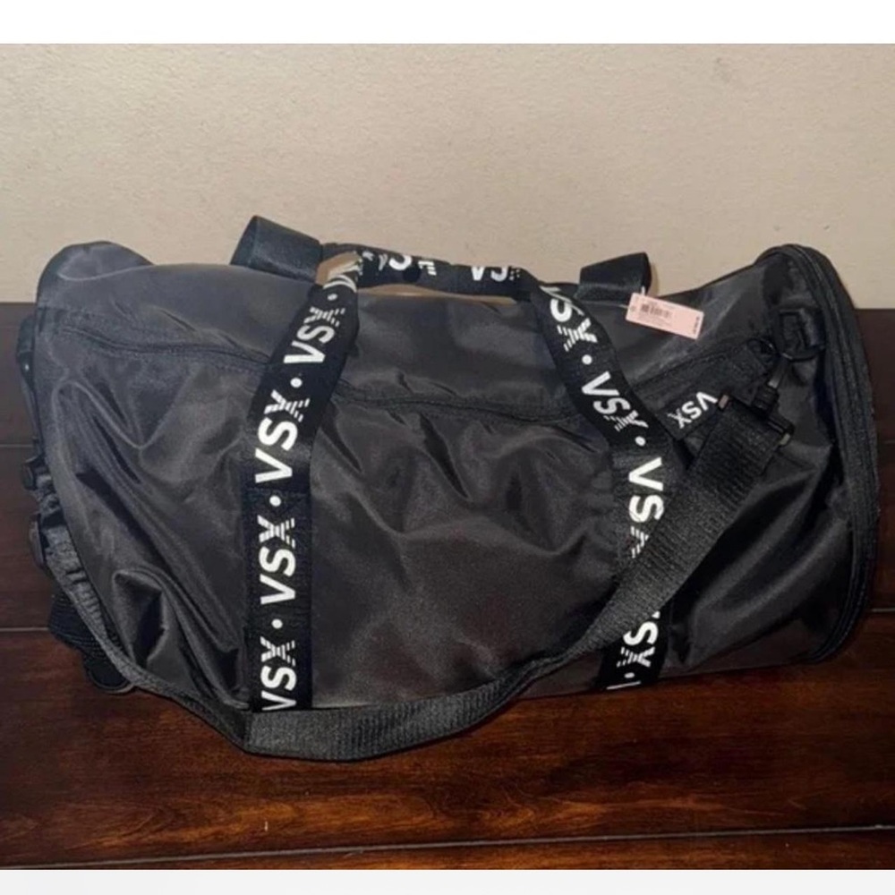 VSX Black Logo Strap Duffel XL